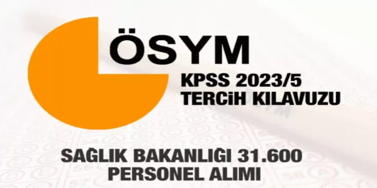 Sağlık Bakanlığı 31 bin 600 personel alımı başvuruları başladı