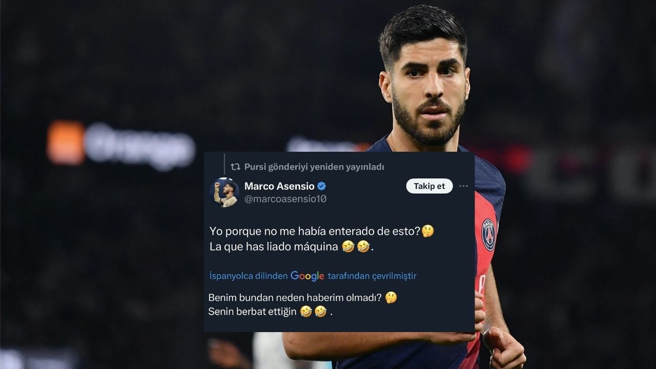 Marco Asensio Fenerbahçe haberlerine cevap verdi! Benim neden haberim yok